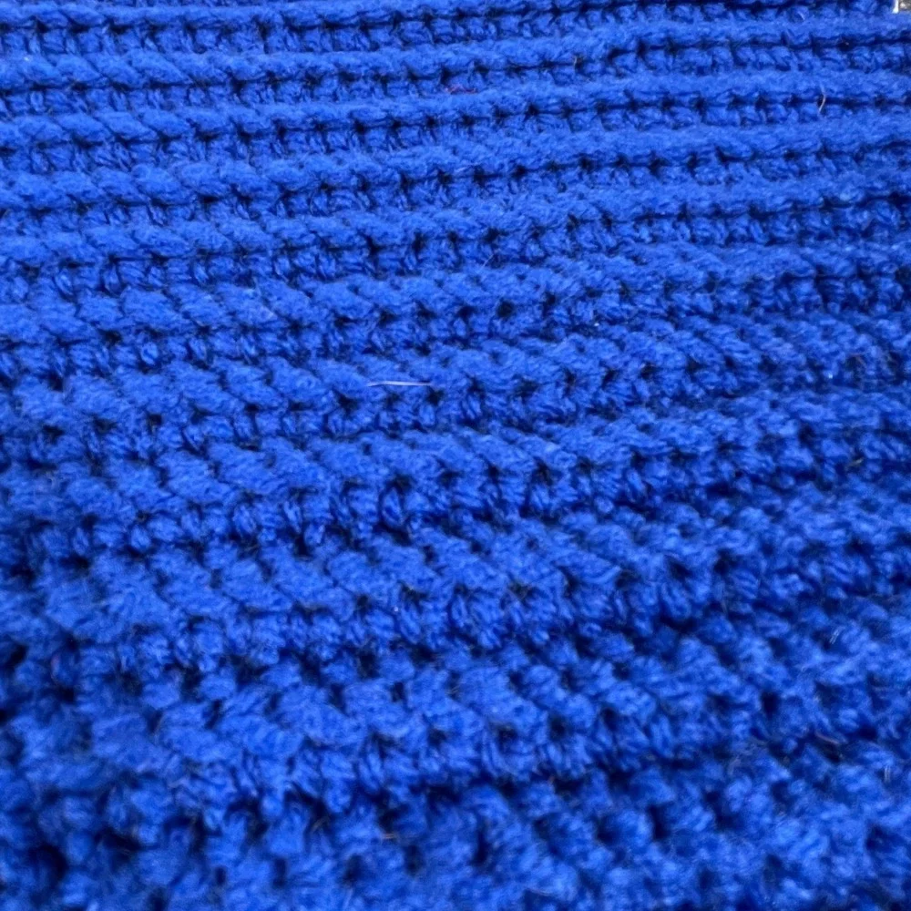 Kentucky Wildcats UK Logo Handmade Crochet Royal Blue Lap Baby Blanket‎ 36x22